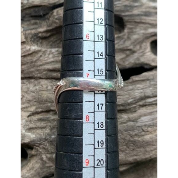 Sterling Silver and Prasiolite Ring Made in India Size 7 - Picture 5 of 5